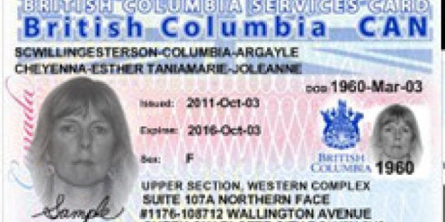 Provincial Id Card Bc